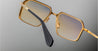 Ottica Mondello Roma - Jacques Marie Mage - JMMVS-15G - VASCO - BAY - Titanium - shape Squared - Gold - EYEWEAR - SUNGLASSES - Unisex,Uomo,Donna,Women,Men - lens gradient yellow - Made In Japan