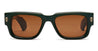 Ottica Mondello Roma - T HENRI - TAAR - TAYCAN - BRIGADE - Acetate - shape Squared - dark green - EYEWEAR - SUNGLASSES - Unisex,Uomo,Donna,Women,Men - lens bronze - Made In Japan