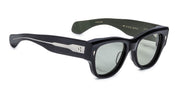 Ottica Mondello Roma - Jacques Marie Mage - JMMEH-16C - CHELSEA - COBRA - Acetate - shape Round - Black - EYEWEAR - SUNGLASSES - Unisex,Uomo,Donna,Women,Men - lens Green - Made In Japan