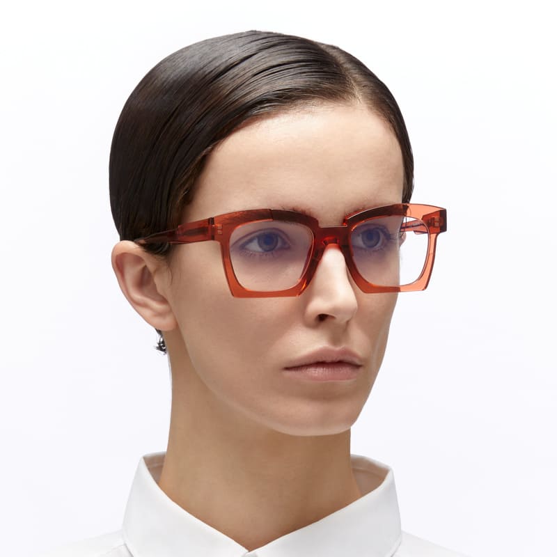 Ottica Mondello Roma - Kuboraum - KRO0K5RS000000OP - MASK K5 - ROSE - Acetate - shape   - pink - EYEWEAR - EYEGLASSES - Uomo,Men - lens Clear - Made In Italy