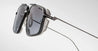 Ottica Mondello Roma - Jacques Marie Mage - JMMJG-10Y1 - DECADE COLLECTION: JAGGER - DECADE - Titanium - shape Aviator - black, silver - EYEWEAR - SUNGLASSES - Uomo,Men - lens Gradient grey - Made In Japan
