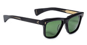 Ottica Mondello Roma - Jacques Marie Mage - JMMLS-18V - LANKASTER - VENOM - Acetate - shape Squared - Black - EYEWEAR - SUNGLASSES - Unisex,Uomo,Donna,Women,Men - lens Green - Made In Japan