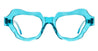 Ottica Mondello Roma - Kuboraum - KRO0G2TQ000000OP - MASK G2 - TORQUOISE RX - Acetate - shape  - blue - EYEWEAR - EYEGLASSES - Donna,Women - lens Clear - Made In Italy