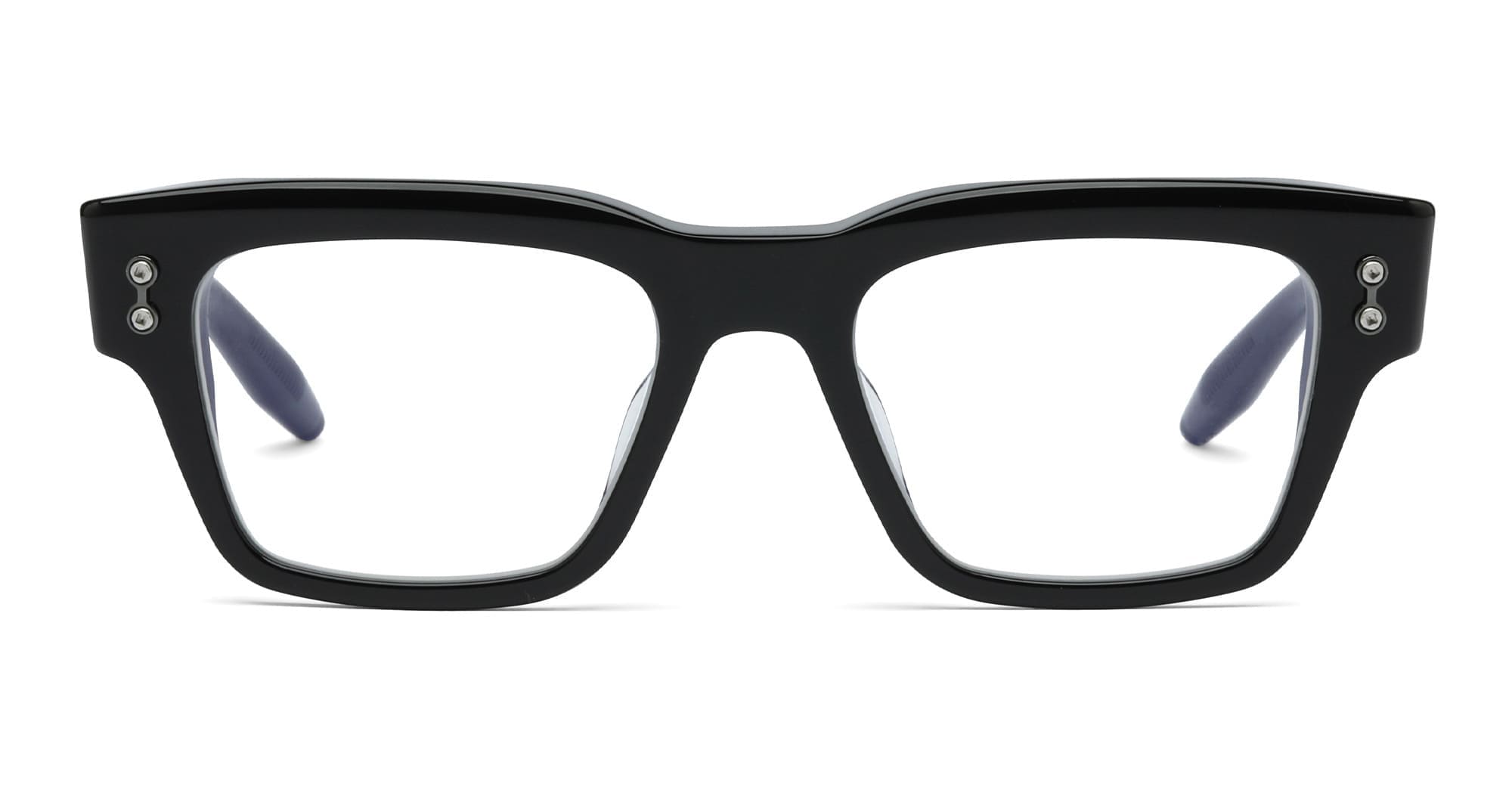 Ottica Mondello Roma - Akoni - AKX-100H-50 - COLUMBA - BLACK / BLACK RHODIUM RX - Acetate - shape  - Black, Grey - EYEWEAR - EYEGLASSES - Unisex,Uomo,Donna,Women,Men - lens  - Made In Japan