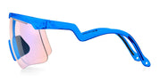 Ottica Mondello Roma - Alba Optics - 8050054517551 - DELTA - BLUE GLOSSY / VZUM F-LENS FLM - Tr90 - shape Mask - blue - EYEWEAR - SUNGLASSES - Unisex,Uomo,Donna,Women,Men - lens purple - Made In Italy