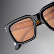 Ottica Mondello Roma - Cutler and Gross - CGSN-1434-53-01 - 1434 - BLACK - Acetate - shape Squared - Black - EYEWEAR - SUNGLASSES - Unisex,Uomo,Donna,Women,Men - lens Brown - Made In Italy