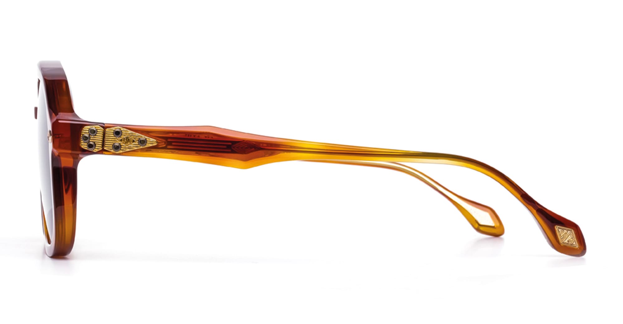 Ottica Mondello Roma - Daizo - A-AVS001e-HL1-VB01 - CLAUS - Havana light / 18k gold plated - Acetate - shape Aviator - Havana - EYEWEAR - SUNGLASSES - Unisex,Uomo,Donna,Women,Men - lens Brown - Made In Japan