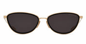 Ottica Mondello Roma - DITA - DTS203-A-01 - VOUNA - White Gold / BLACK GLASS - Titanium - shape Oval - Gold - EYEWEAR - SUNGLASSES - Donna,Women - lens Grey - Made In Japan