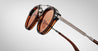 Ottica Mondello Roma - Jacques Marie Mage - J-ESN-DG-P5013W-OS - DELAGE - ZOLTAR - Acetate, titanium - shape Round - brown - EYEWEAR - SUNGLASSES - Uomo,Men - lens orange - Made In Japan