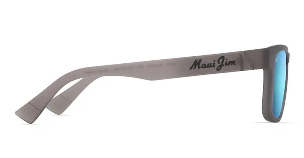 Ottica Mondello Roma - Maui Jim - MJ0593S-004 - KUPULAU - MATTE TRANSPARENT GREY / BLUE HAWAII - nylon - shape Squared - grey - EYEWEAR - SUNGLASSES - Unisex,Uomo,Donna,Women,Men - lens Blue - Made In Japan