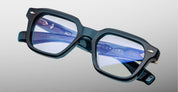 Ottica Mondello Roma - Jacques Marie Mage - JMMPTRX-9F - TOMLIN - INDIGO RX - Acetate - shape  - Tortoise - EYEWEAR - EYEGLASSES - Uomo,Men - lens  - Made In Japan