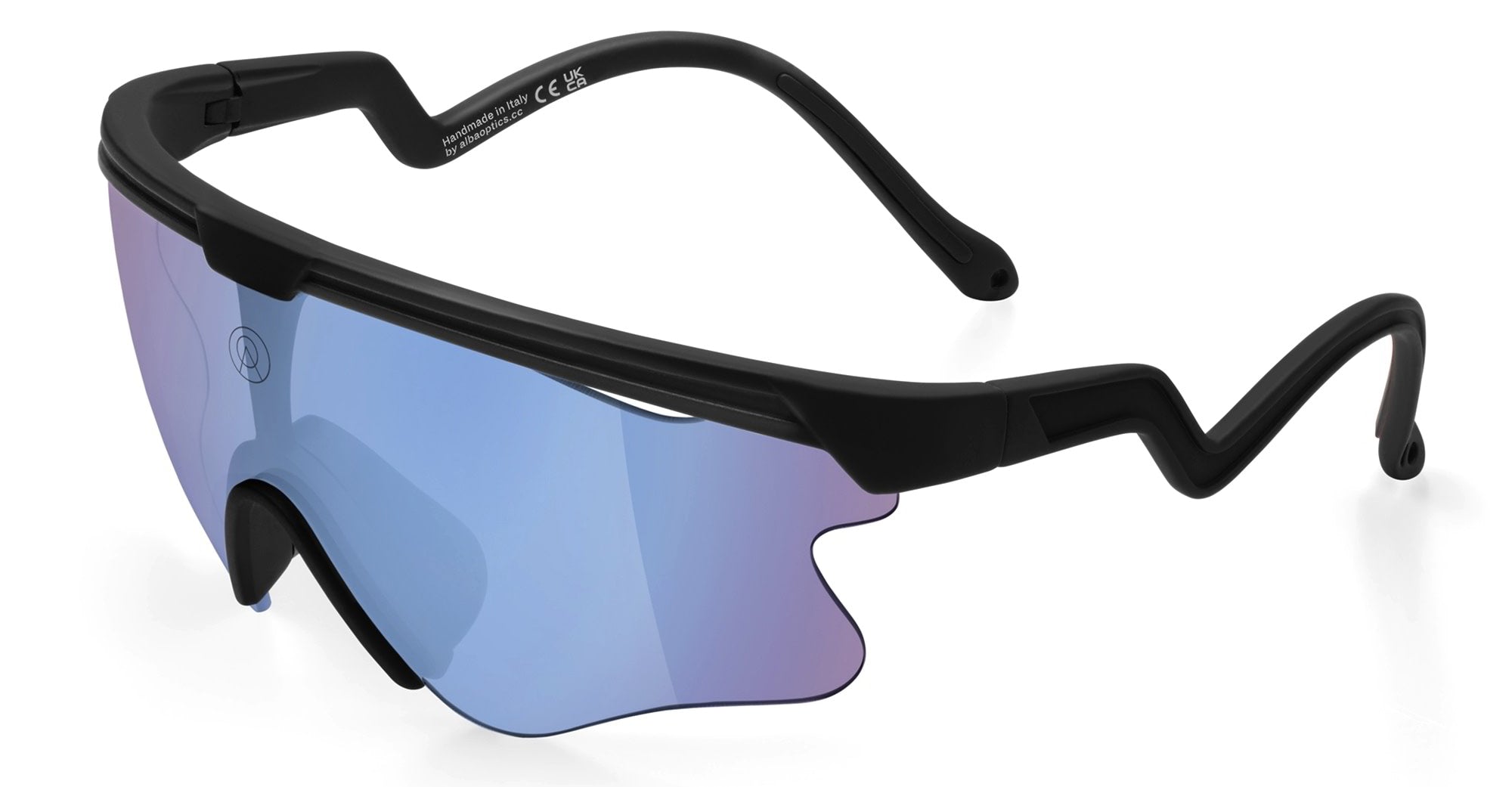 Ottica Mondello Roma - Alba Optics - 8050054514635 - DELTA LEI - BLACK / VZUM F-LENS FLM - Tr90 - shape Mask - Black - EYEWEAR - SUNGLASSES - Unisex,Uomo,Donna,Women,Men - lens purple - Made In Italy