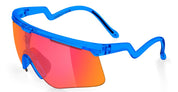 Ottica Mondello Roma - Alba Optics - 8050054518381 - DELTA - BLUE GLOSSY / VZUM F-LENS FIRE - Tr90 - shape Mask - blue - EYEWEAR - SUNGLASSES - Unisex,Uomo,Donna,Women,Men - lens red - Made In Italy