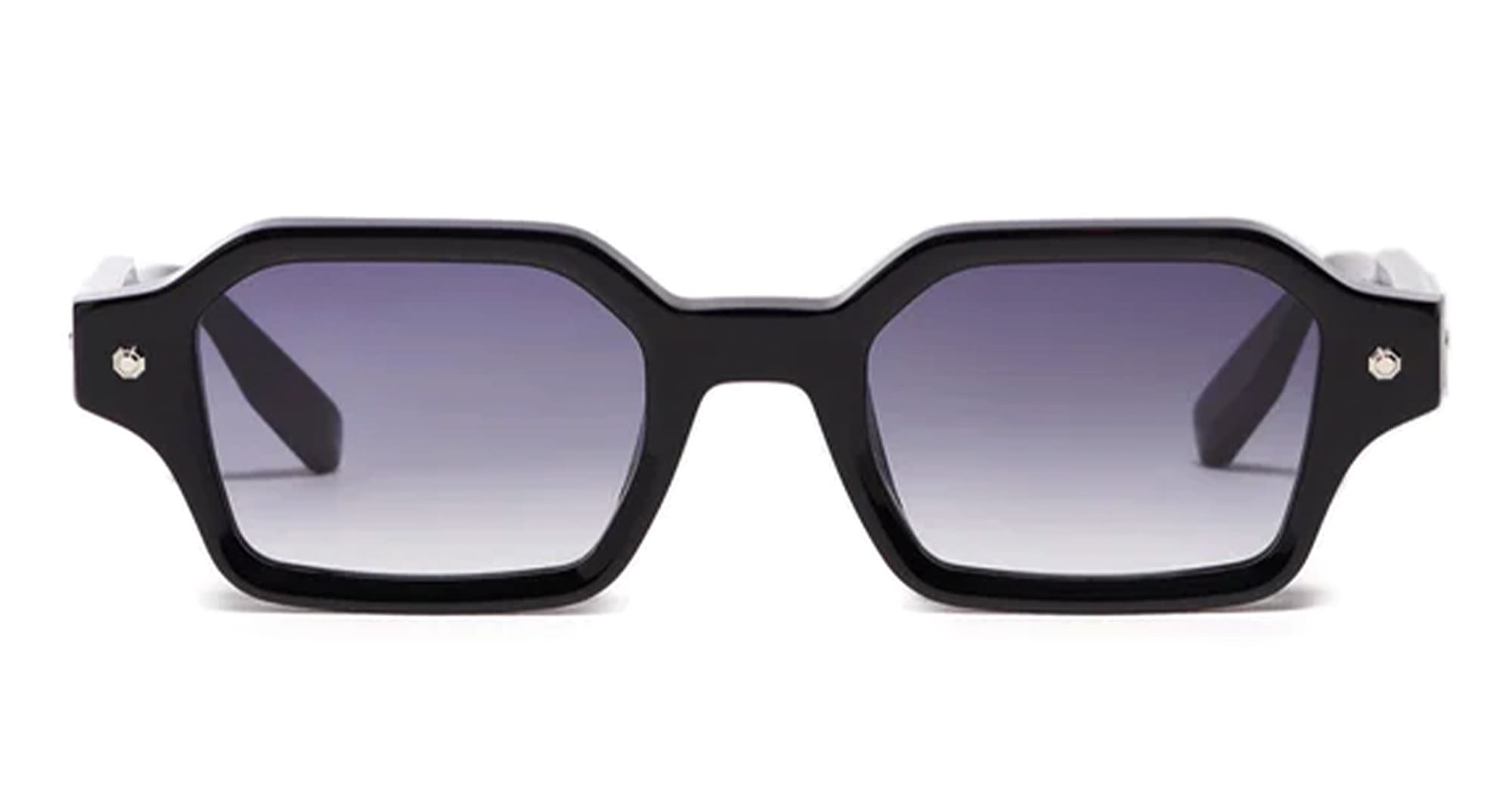 Ottica Mondello Roma - John Dalia - P09-C605 - PROJECT 09 - C605 Shiny Black/ Silver Plated - Metal - shape  - black, silver - EYEWEAR - SUNGLASSES - Unisex,Uomo,Donna,Women,Men - lens  - Made In France
