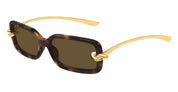Ottica Mondello Roma - Bottega Veneta - BV1439S-002 - BV1439S-002 - HAVANA / GOLD - nylon, metal - shape Rectangular - havana, gold - EYEWEAR - SUNGLASSES - Donna,Women - lens Brown - Made In Japan