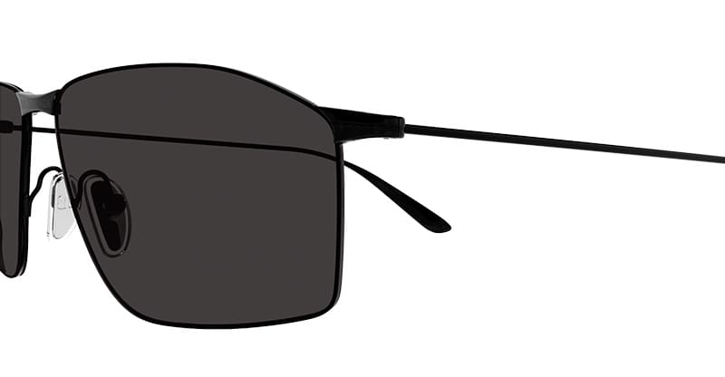 Ottica Mondello Roma - Balenciaga - BB0413S-001 - BB0413S-001 - BLACK - Metal - shape Rectangular - Black - EYEWEAR - SUNGLASSES - Unisex,Uomo,Donna,Women,Men - lens Grey - Made In Japan