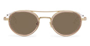 Ottica Mondello Roma - Akoni - AKS-532D-48 - ASTRIA - CRYSTAL SAND - Titanium - shape Round - Black - EYEWEAR - SUNGLASSES - Unisex,Uomo,Donna,Women,Men - lens Brown - Made In Japan