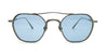 Ottica Mondello Roma - Matsuda - M3145.SG.AS.50 - M3145 - ANTIQUE SILVER - Titanium - shape Squared - Silver - EYEWEAR - SUNGLASSES - Uomo,Men - lens Blue - Made In Japan