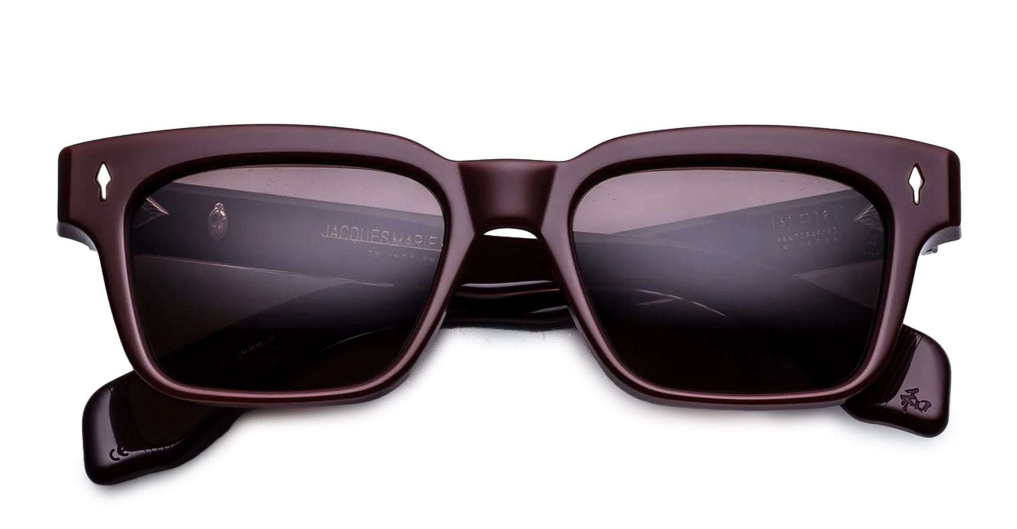 Ottica Mondello Roma - Jacques Marie Mage - JMMML-R7 - MOLINO - BORDEAUX EMPIRE - Acetate - shape Rectangular - blue - EYEWEAR - SUNGLASSES - Unisex,Uomo,Donna,Women,Men - lens Brown - Made In Japan