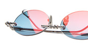 Ottica Mondello Roma - Kuboraum - KRSH62GM0000004R - MASK H62 - GUNMETAL - Metal - shape Oval - grey - EYEWEAR - SUNGLASSES - Unisex,Uomo,Donna,Women,Men - lens violet - Made In Italy