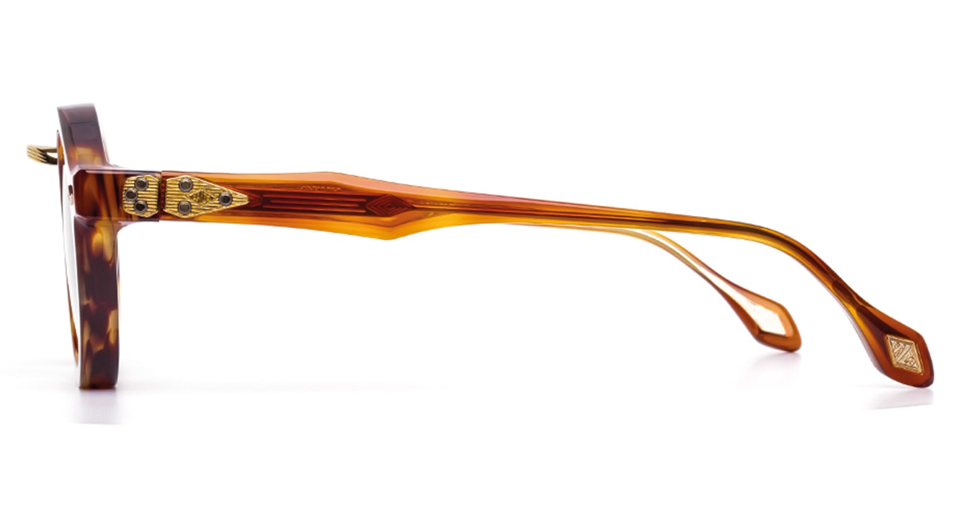 Ottica Mondello Roma - Daizo - AHMB-R001e-RC1-BG01 - YUZU - red cedar / brown gradient lens - Acetate, titanium - shape Round - brown - EYEWEAR - SUNGLASSES - Unisex,Uomo,Donna,Women,Men - lens Gradient brown - Made In Japan