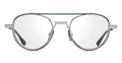Ottica Mondello Roma - DITA - DTX189-A-03 - ETHYX-  BLUE IRON / SILVER RX - titanium, acetate - shape Round - Silver, blue - EYEWEAR - EYEGLASSES - Unisex,Uomo,Donna,Women,Men - lens Clear - Made In Japan