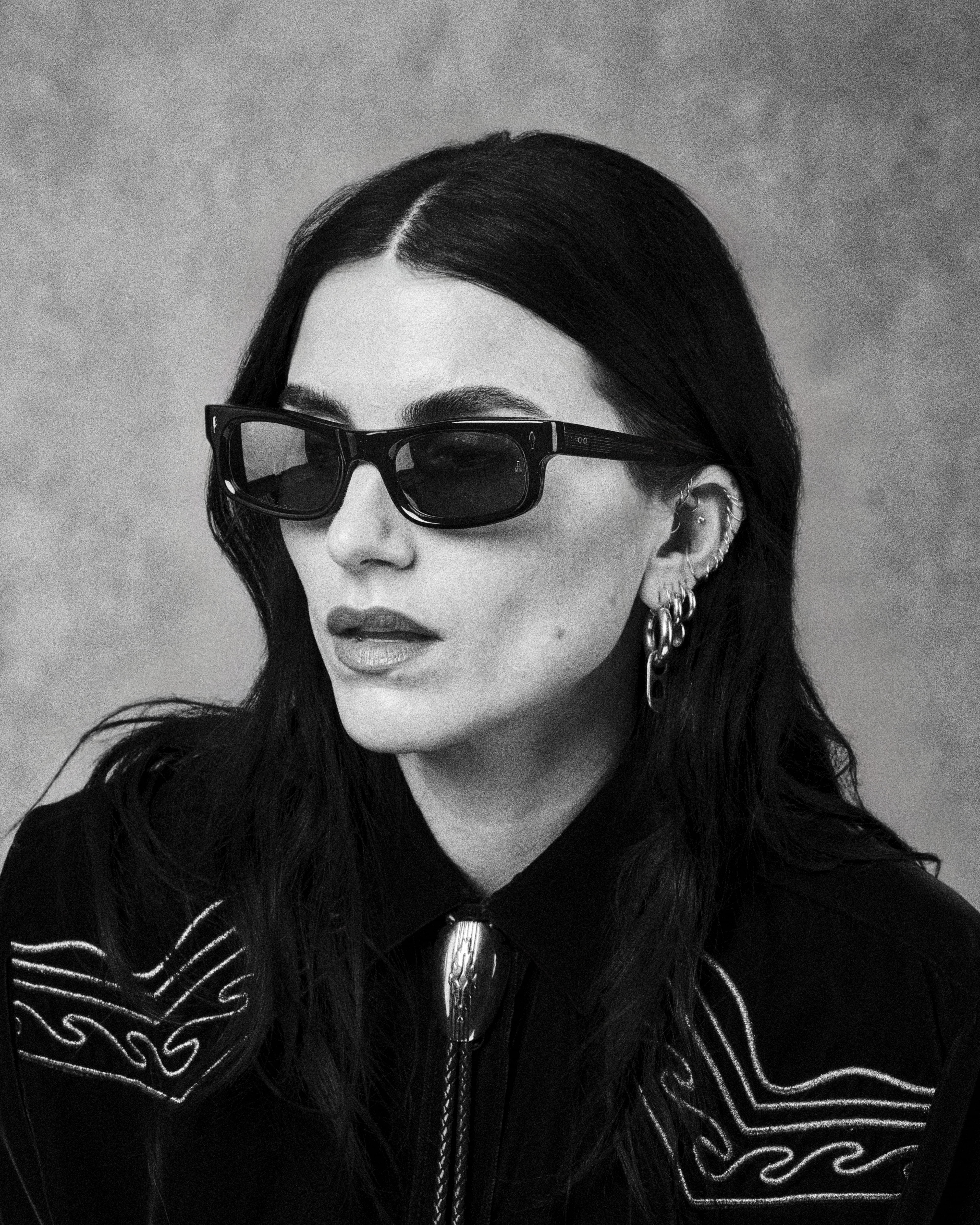 Ottica Mondello Roma - Jacques Marie Mage - JMMIT-A8 - INITIALS - LACQUER - Acetato - Forma rettangolare - Blu - OCCHIALI - OCCHIALI DA SOLE - Unisex, Uomo, Donna - Lenti blu - Prodotto in Giappone