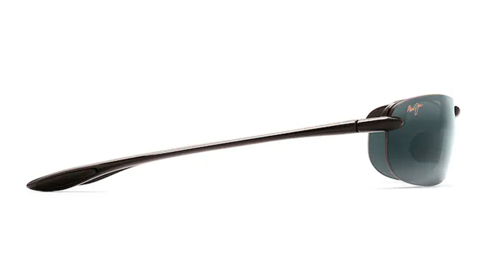 Ottica Mondello Roma - Maui Jim - MJ0405S-001 - MAKAHA - GLOSS BLACK / NEUTRAL GREY - nylon - shape Oval - Black - EYEWEAR - SUNGLASSES - Unisex,Uomo,Donna,Women,Men - lens Grey - Made In Japan