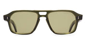 Ottica Mondello Roma - Cutler and Gross - CGSN-GR15-52-03 - GR15 - MULTIOLIVE - Acetate - shape Navigator - green - EYEWEAR - SUNGLASSES - Uomo,Men - lens Green - Made In Italy