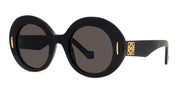 Ottica Mondello Roma - Loewe - LW40146I5001A - LW40146I - SHINY BLACK - Acetate - shape Round - Black - EYEWEAR - SUNGLASSES - Donna,Women - lens Grey - Made In Italy