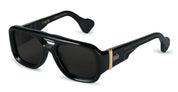 Ottica Mondello Roma - T HENRI - BOAC - BORA - TRAVERSE - Acetate - shape Aviator - Black - EYEWEAR - SUNGLASSES - Unisex,Uomo,Donna,Women,Men - lens Grey - Made In Japan