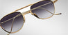 Ottica Mondello Roma - Jacques Marie Mage - JMMFY-C7 - FLYNN - CIA - Titanium - shape Aviator - light gold - EYEWEAR - SUNGLASSES - Uomo,Men - lens Gradient grey - Made In Japan
