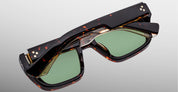 Ottica Mondello Roma - Jacques Marie Mage - JMMWK-18Q - WALKER - ETNA - Acetate - shape Rectangular - Havana - EYEWEAR - SUNGLASSES - Unisex,Uomo,Donna,Women,Men - lens Green - Made In Japan