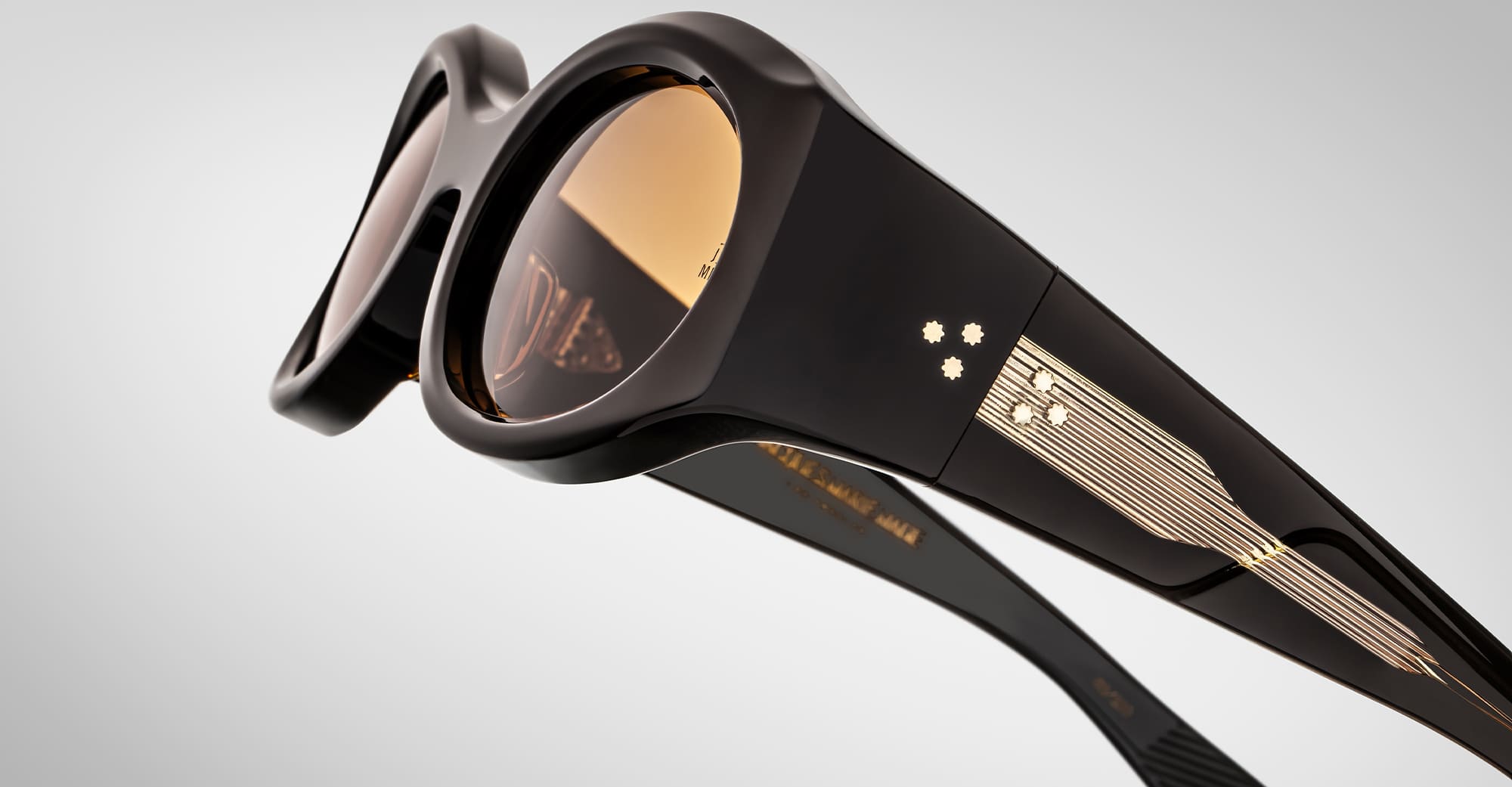 Ottica Mondello Roma - Jacques Marie Mage - JMMYC-5K - GIA - WALNUT - Acetate - shape Oval - brown - EYEWEAR - SUNGLASSES - Donna,Women - lens orange - Made In Japan