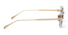 Ottica Mondello Roma - Akoni - AKS-307E-47 - JUNO-TWO - CRYSTAL CLEAR/ 12K GOLD - Acetate, titanium - shape Squared - crystal, gold - EYEWEAR - SUNGLASSES - Unisex,Uomo,Donna,Women,Men - lens emerald green - Made In Japan