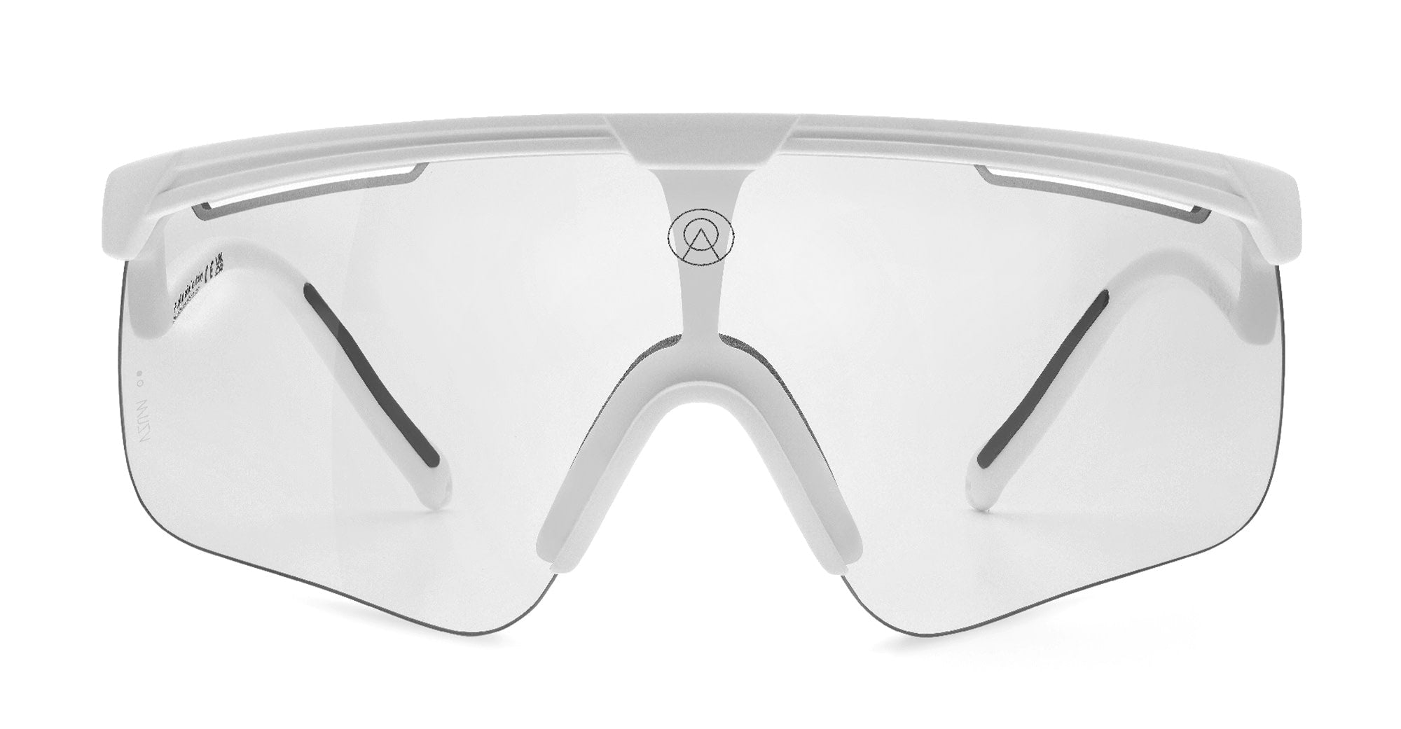  VZUM F-LENS CLASSIC - Tr90 - shape Mask - White - EYEWEAR - SUNGLASSES - Unisex,Uomo,Donna,Women,Men - lens Grey - Made In Italy