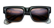 Ottica Mondello Roma - Jacques Marie Mage - JMMHE-18L - HEMMINGS - BORNEO - Acetate - shape Rectangular - green - EYEWEAR - SUNGLASSES - Unisex,Uomo,Donna,Women,Men - lens orange - Made In Japan