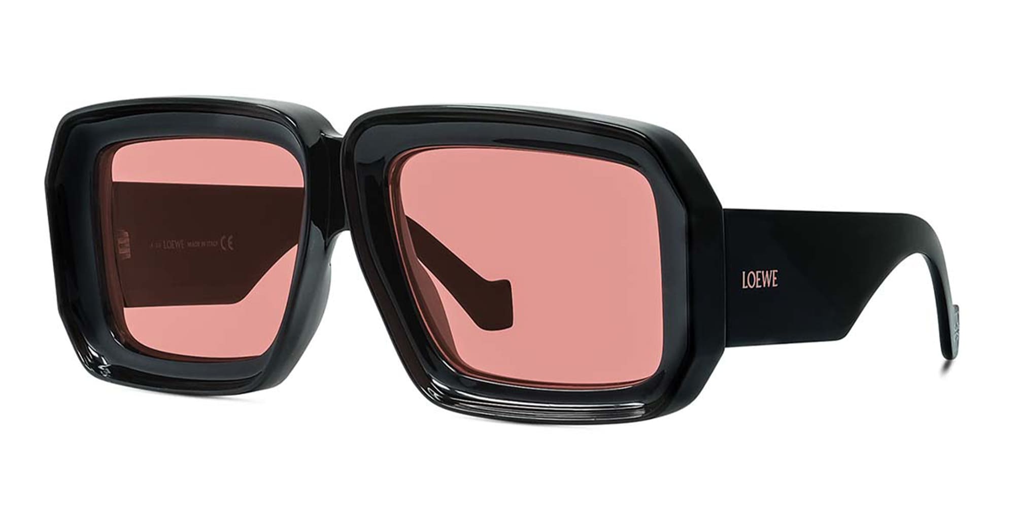 Ottica Mondello Roma - Loewe - LW40064U5601Y - LW40064U - BLACK - Acetate - shape  - Black - EYEWEAR - SUNGLASSES - Uomo,Men - lens  - Made In Italy
