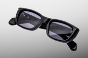 Ottica Mondello Roma - Jacques Marie Mage - JMMCO-58 - CORNICHE - RAVEN - Acetate - shape Rectangular - Black - EYEWEAR - SUNGLASSES - Unisex,Uomo,Donna,Women,Men - lens Grey - Made In Japan