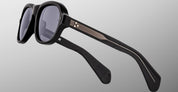 Ottica Mondello Roma - Jacques Marie Mage - JMMRH-58 - RICHARD - RAVEN - Acetate - shape Pilot - Black - EYEWEAR - SUNGLASSES - Unisex,Uomo,Donna,Women,Men - lens charcoal - Made In Japan