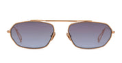 Ottica Mondello Roma - Ahlem - AHL.003886.SUN - Anjou - Rose Gold Brushed / Blue Gradient Lens - Metal - shape Oval - rose gold - EYEWEAR - SUNGLASSES - Unisex,Uomo,Donna,Women,Men - lens Gradient blue - Made In France