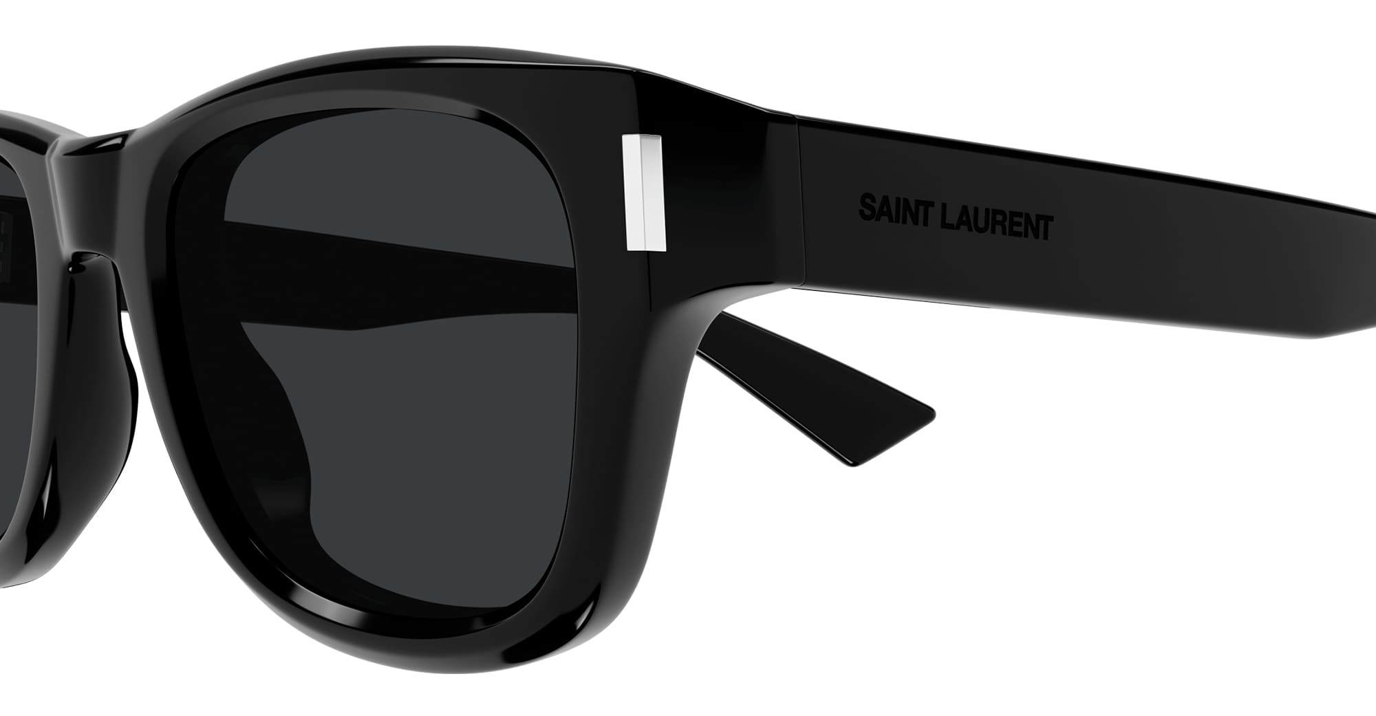 Ottica Mondello Roma - Saint Laurent - SL 801-001 - SL 801-001 - BLACK - Acetate - shape Squared - Black - EYEWEAR - SUNGLASSES - Unisex,Uomo,Donna,Women,Men - lens Grey - Made In Italy