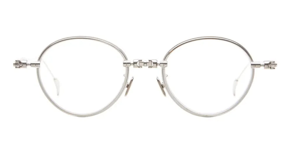 Ottica Mondello Roma - Kuboraum - KROH67TM000000OP - MASK H67 TM - TITANIUM RX - Titanium - shape Round - Silver - EYEWEAR - EYEGLASSES - Unisex,Uomo,Donna,Women,Men - lens Clear - Made In Italy