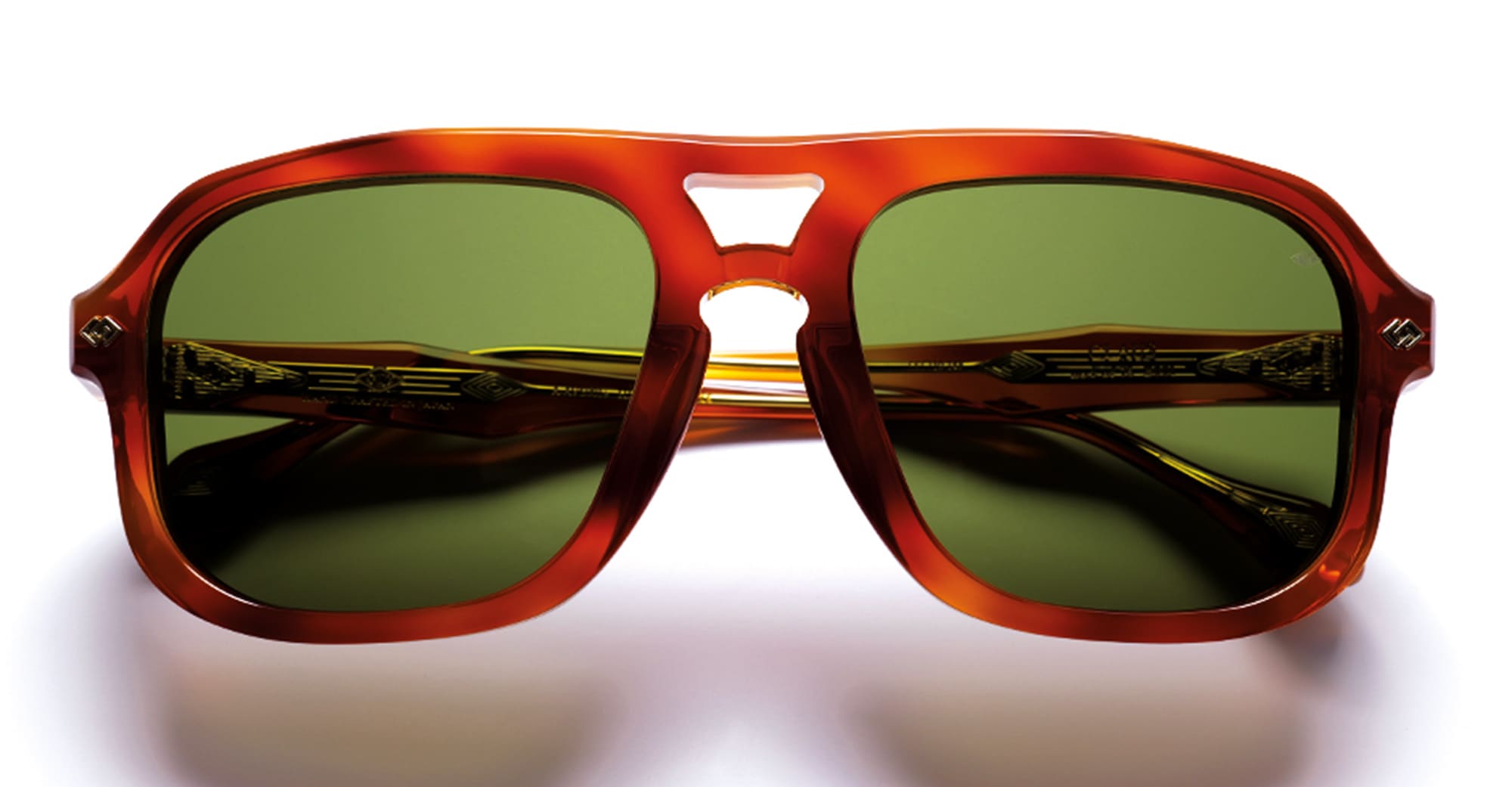 Ottica Mondello Roma - Daizo - A-AVS001e-HL1-VB01 - CLAUS - Havana light / 18k gold plated - Acetate - shape Aviator - Havana - EYEWEAR - SUNGLASSES - Unisex,Uomo,Donna,Women,Men - lens Brown - Made In Japan