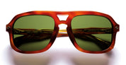 Ottica Mondello Roma - Daizo - A-AVS001e-HL1-VB01 - CLAUS - Havana light / 18k gold plated - Acetate - shape Aviator - Havana - EYEWEAR - SUNGLASSES - Unisex,Uomo,Donna,Women,Men - lens Brown - Made In Japan