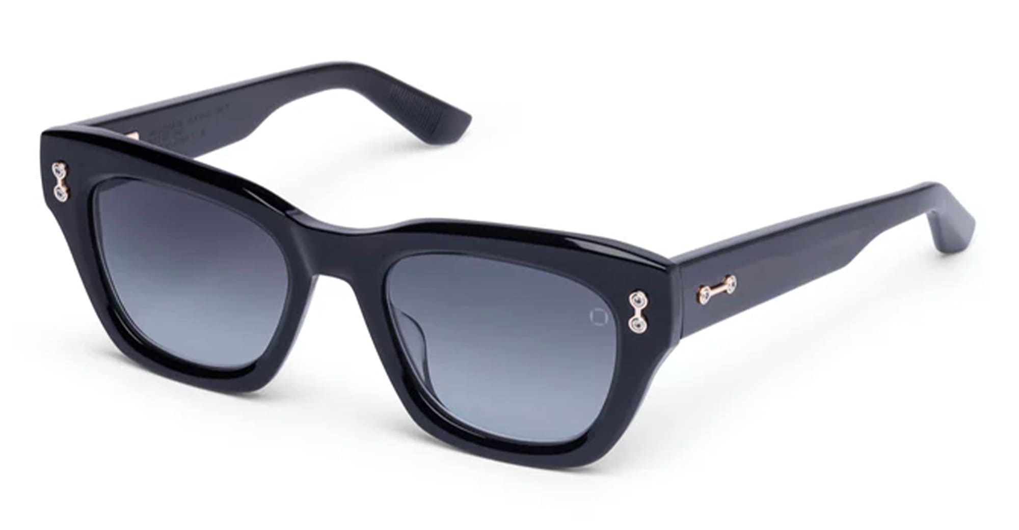 Ottica Mondello Roma - Akoni - AKS-527A-50 - NEBULA - CRYSTAL BLACK / 12K GOLD - Acetate - shape  - Black, gold - EYEWEAR - SUNGLASSES - Unisex,Uomo,Donna,Women,Men - lens  - Made In Japan