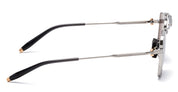 Ottica Mondello Roma - Akoni - AKS-200B-50 - EUROPA - BRUSHED PALLADIUM / DARK GREY CRYSTAL - titanium, acetate - shape Pilot - Palladium - EYEWEAR - SUNGLASSES - Donna,Women - lens Grey - Made In Japan