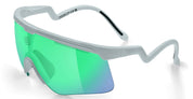Ottica Mondello Roma - Alba Optics - 8050054517728 - DELTA - ICE / VZUM F-LENS BTL - Tr90 - shape Mask - grey - EYEWEAR - SUNGLASSES - Unisex,Uomo,Donna,Women,Men - lens blue green - Made In Italy