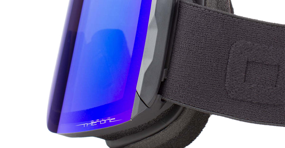 Ottica Mondello Roma - Out Of - 2G090213 - KATANA - BLACK / THE ONE GELO LENS - nylon - shape Mask - Black - EYEWEAR - GOGGLES - Unisex,Uomo,Donna,Women,Men - lens Blue - Made In Italy