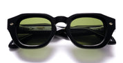Ottica Mondello Roma - Daizo - A-SD001-B1-PG01 - LUDO - black / green lens - Acetate - shape Oval - Black - EYEWEAR - SUNGLASSES - Unisex,Uomo,Donna,Women,Men - lens Green - Made In Japan